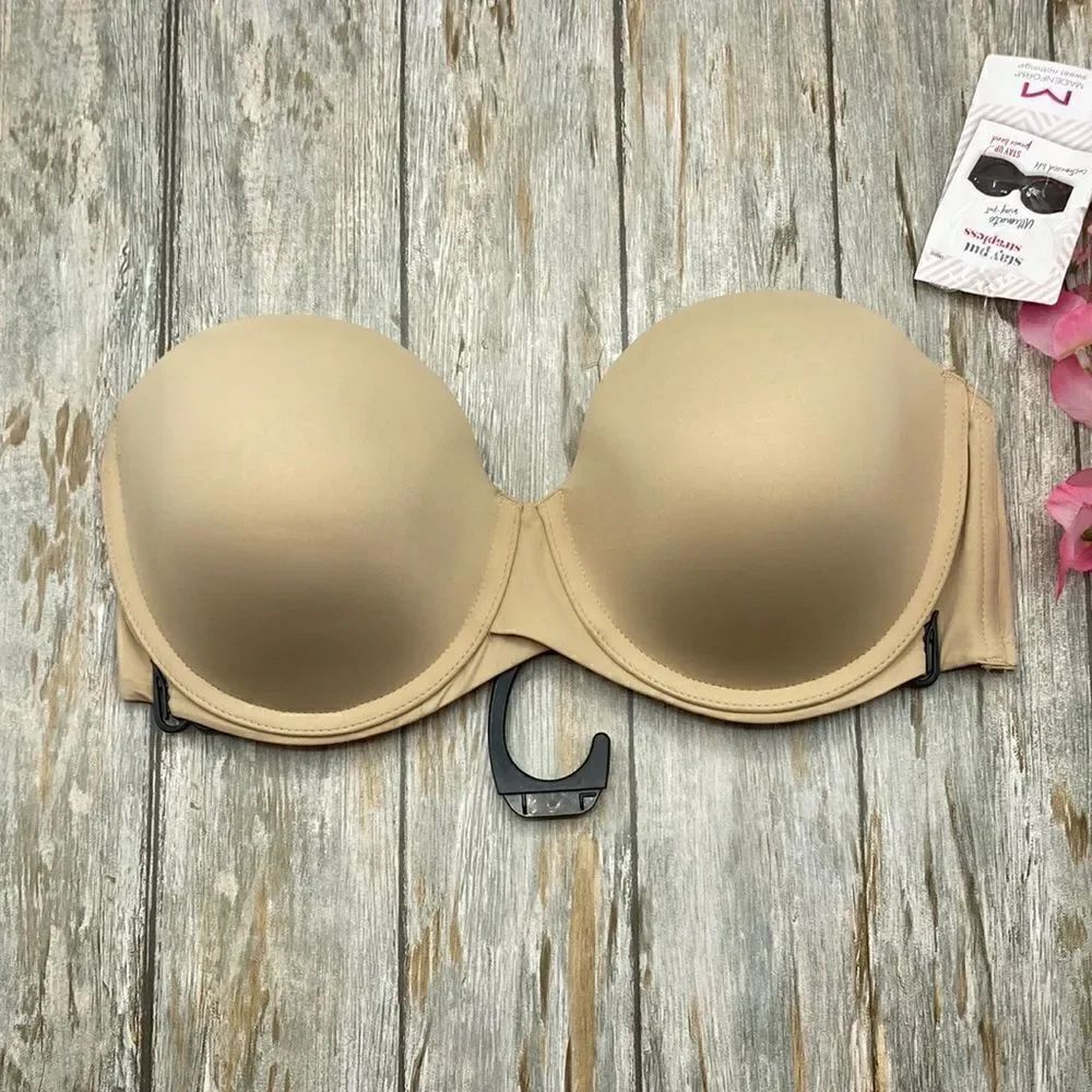 Women’s Maidenform Stay Put Strapless Push Up Underwire Bra Size  40C